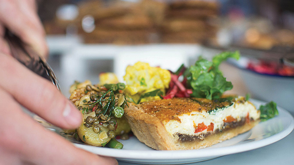 The Extra Mile Fred & Ginger Coffee quiche